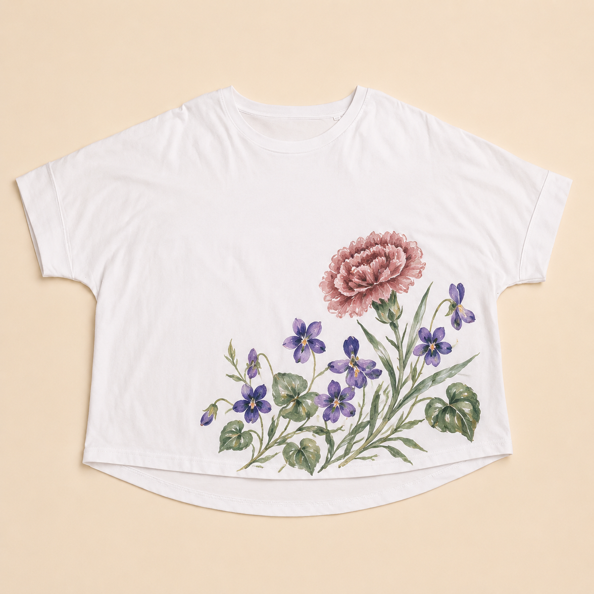 Personal Birth Flower – Dein Geburtsblumen-Shirt